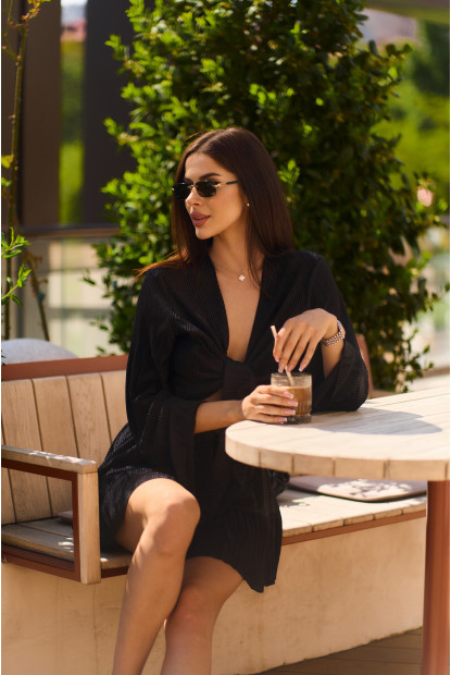 Костюм Capri топ + спідниця-шорти з шовку пліссе