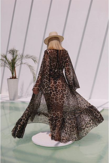 Туніка Leopard з італійського шифону